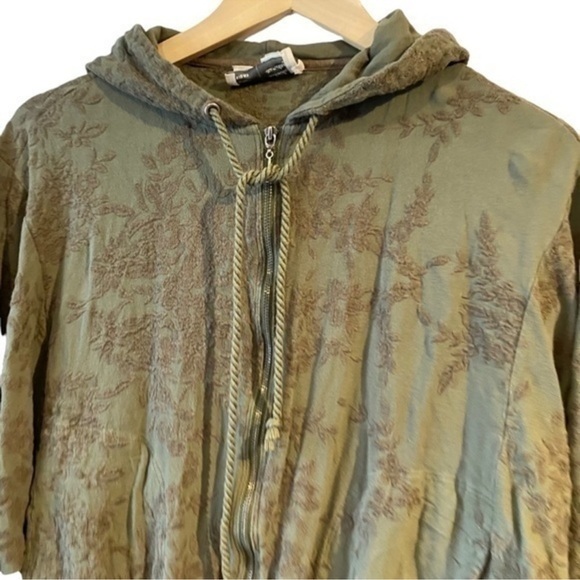 Anthropologie Saturday Sunday Embroidered Zip Up Hoodie - Picture 9 of 16